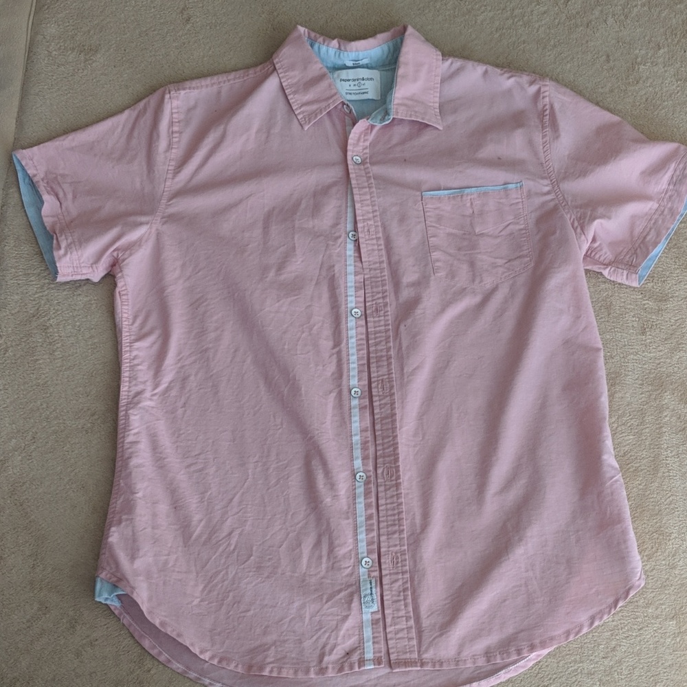 Pink Button Up Tee